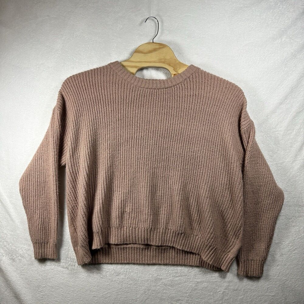 EVRI Knit Sweater women’s Size 4X Peach Long Sleeve Pullover Coral‎ Light Pink
